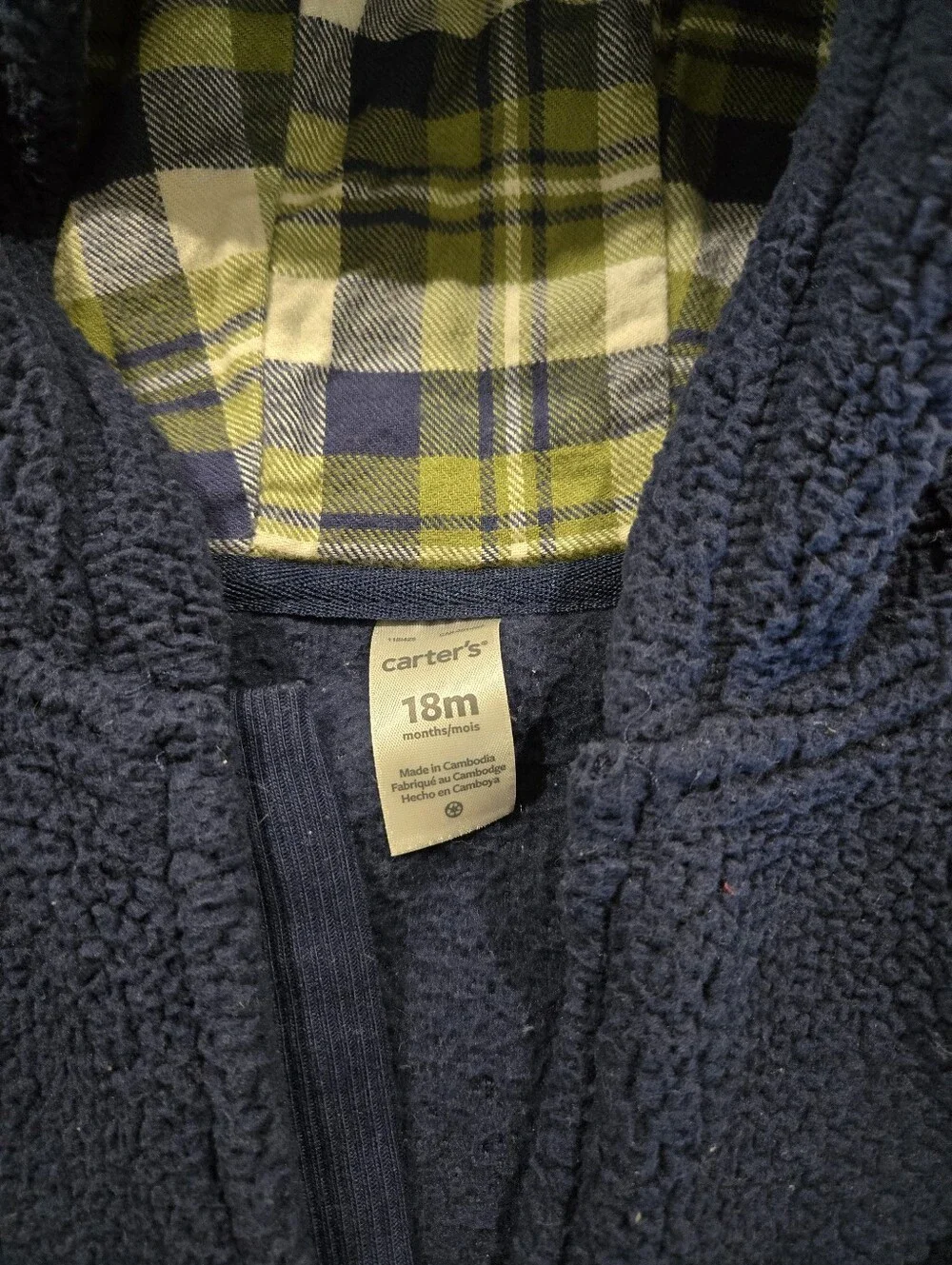 Carters Teddy Bear Fleece Suit